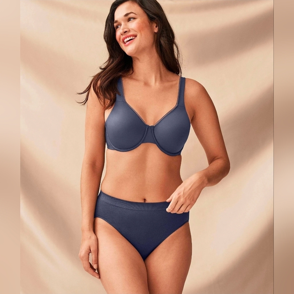 Wacoal High Standars Gray/ Blue Bra Size 34D